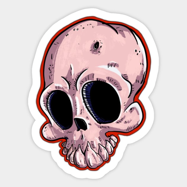 No Eye Skull Guy Sticker by MSerido